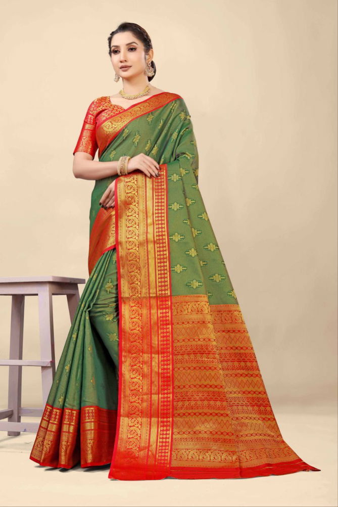 MS New Gola Tissue 2 Weaving Silk Sarees Catalog